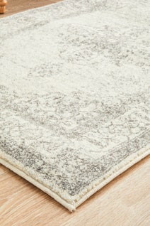 Rug Culture Century Large Grey & Off White Rug 400X80CM - CEN-977-SILV-400X80 hero image