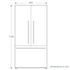 Fisher & Paykel 614L ActiveSmart French Door Fridge RF610ADW5 image NaN