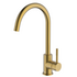 Abey Lucia Lead-Free Gooseneck Kitchen Mixer Tap with Knurled Handle Brushed Brass 3K4-KBB-LF image NaN
