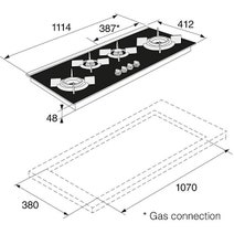ASKO HG1145AD 112cm Pro Series Gas Cooktop hero image