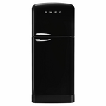 Smeg FAB 50's Style 524L Top Mount Refrigerator Black FAB50RBL5AU hero image