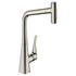 Hansgrohe Metris M71 320 2jet Pull Out Sink Mixer Tap - Stainless Steel 73816803 image NaN