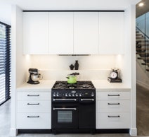 Falcon 90cm Kitchener Freestanding Dual Fuel Oven/Stove Black and Chrome KCH90DFFBL-CH hero image