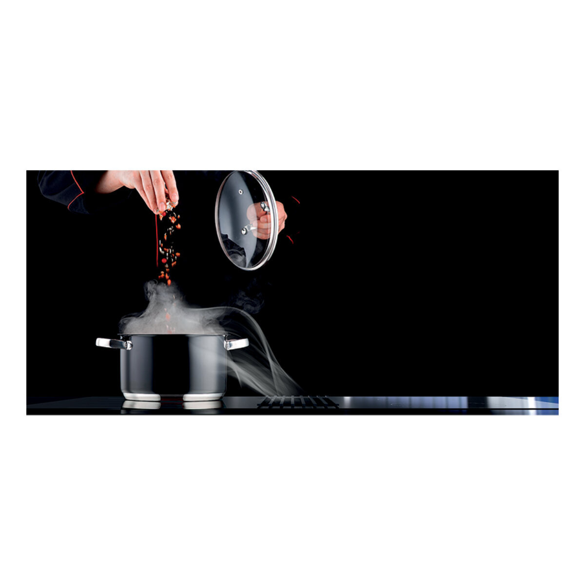 Artusi 90cm Induction Cooktop with Integrated Downdraft AID864DD hero image