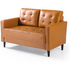 Zinus Mid-Century 2 Seater Faux Leather Sofa Cognac AU-USSMC1ZC-02C image NaN