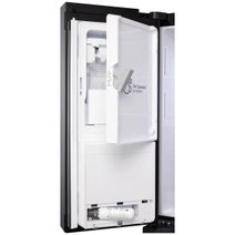 LG 506L French Door Fridge with Slim In-Door Ice and Water Dispenser Matte Black GF-L500MBL hero image