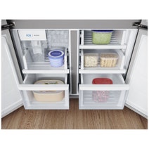 Westinghouse 564L French Door Fridge with Non-Plumbed Water Dispenser and Ice Maker Matte Charcoal Black WQE5760BB hero image