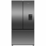 Fisher & Paykel Series 7 569L French Door Refrigerator with Ice and Water Black Stainless Steel RF610ANUB5 hero image