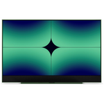 Hubbl Glass 55 Inch QLED 4K Smart TV with Stand Racing Green TVPFX055RAGBUN hero image