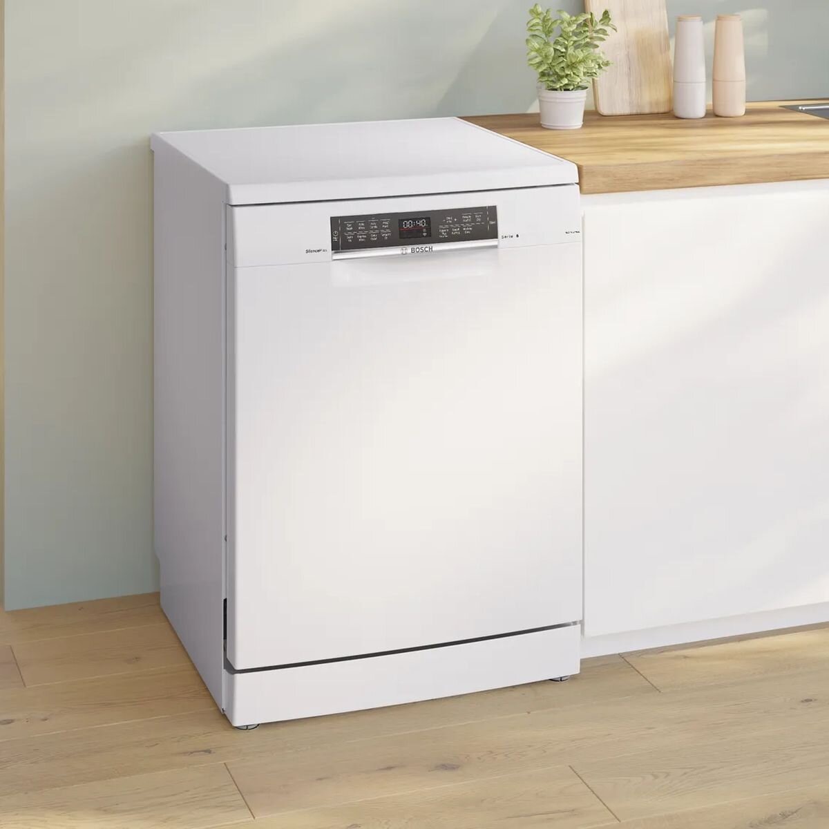 Bosch 60cm Series 6 Freestanding Dishwasher White SMS6HCW01A
