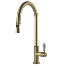 Turner Hastings Novi 60 Butler Sink Pack with Brushed Brass Ludlow Pull Out Mixer Tap and Accessories PKG025 hero image