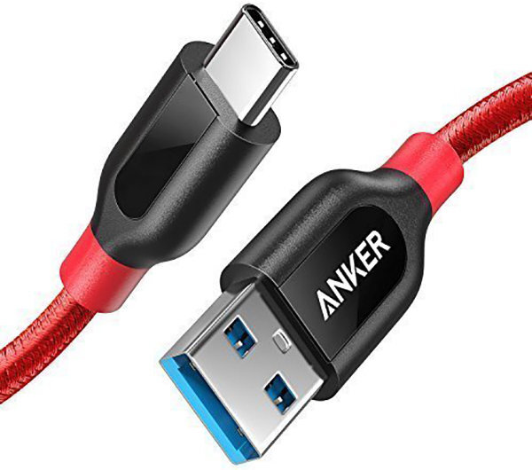 Anker A8168H91 PowerLine+ .9m USB-C to USB-A 3.0 Cable with Pouch hero image
