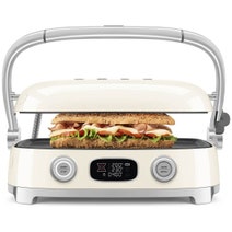 Smeg 50s Style Countertop Multifunctional Grill Cream MGF01CRAU hero image