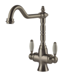 Turner Hastings Providence Double Sink Mixer Brushed Nickel PR402DM-BN hero image