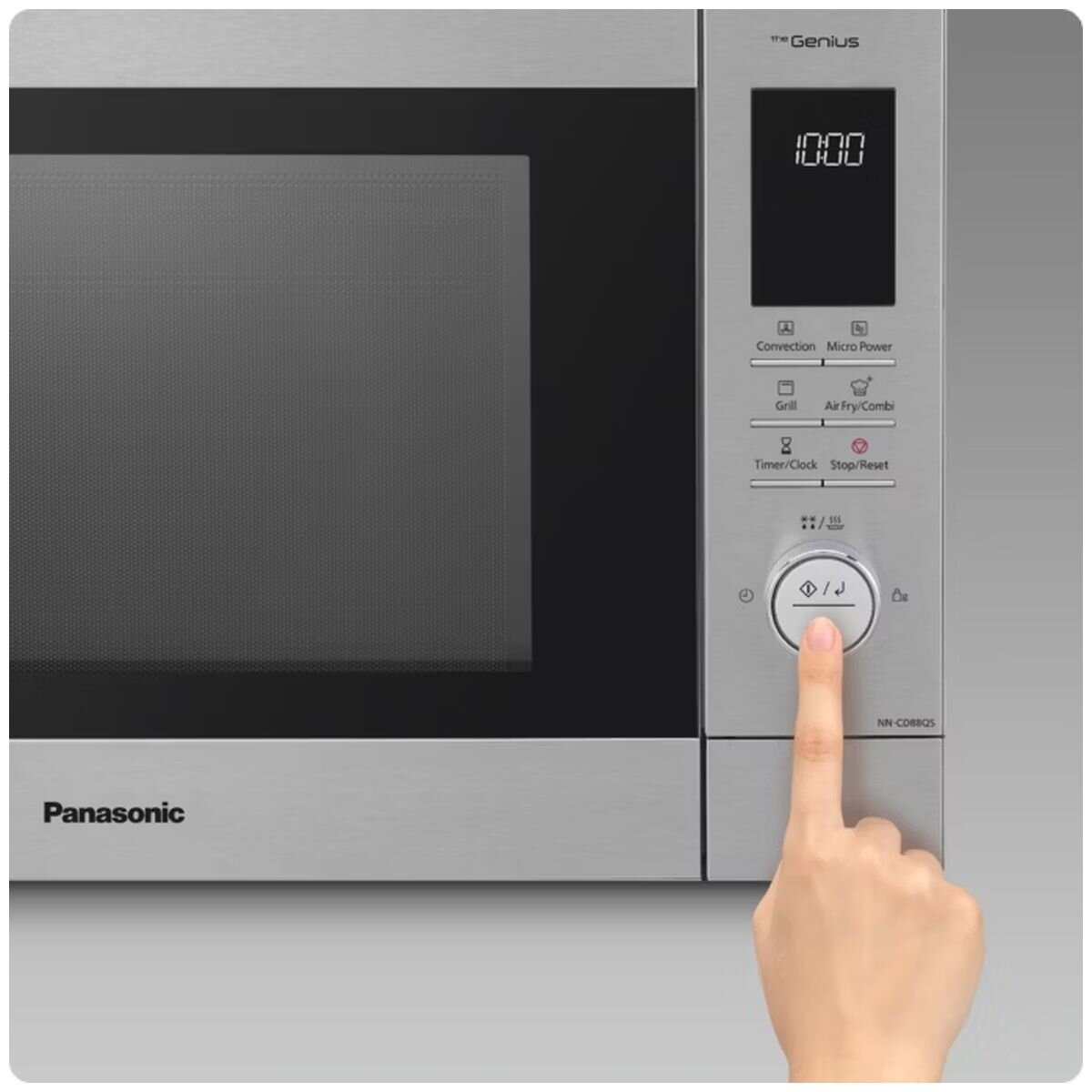 Panasonic 34L 4-in-1 Air Fry Convection Stainless Steel Microwave NN-CD88QSQPQ hero image