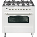 Ilve 90cm Pro Line Freestanding Dual Fuel Oven/Stove L096NMPWHC hero image