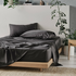 Linen House Tencel 375TC Charcoal King Sheet Set 01710I159 image NaN