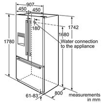 Bosch KFN91PJ10A 762L French Door Fridge hero image