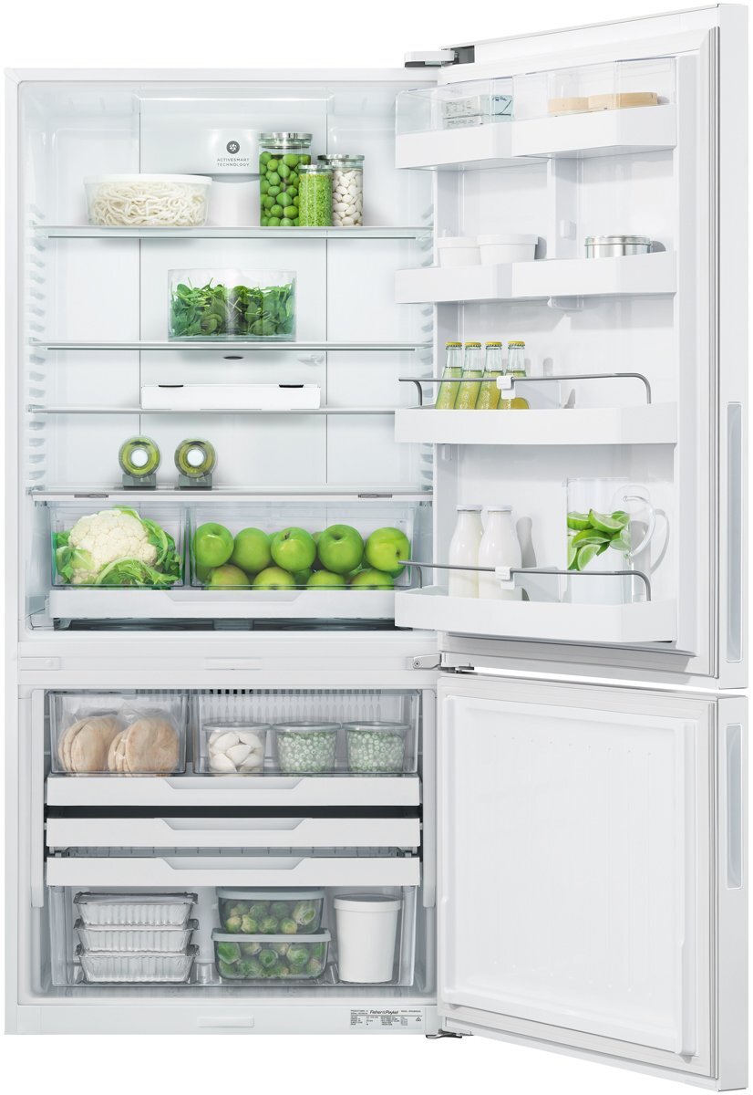 Fisher & Paykel Series 5 494L Bottom Mount Refrigerator White Right Hinge RF522BRPW6 hero image