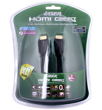 Laser CB-HDMI5-V1-4 HDMI 1080p Cable v1.4 5m Gold