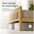 Zinus Queen Wooden Bed Frame with Slatted Base and Footboard AU-FPBHN1ZC-12Q image NaN