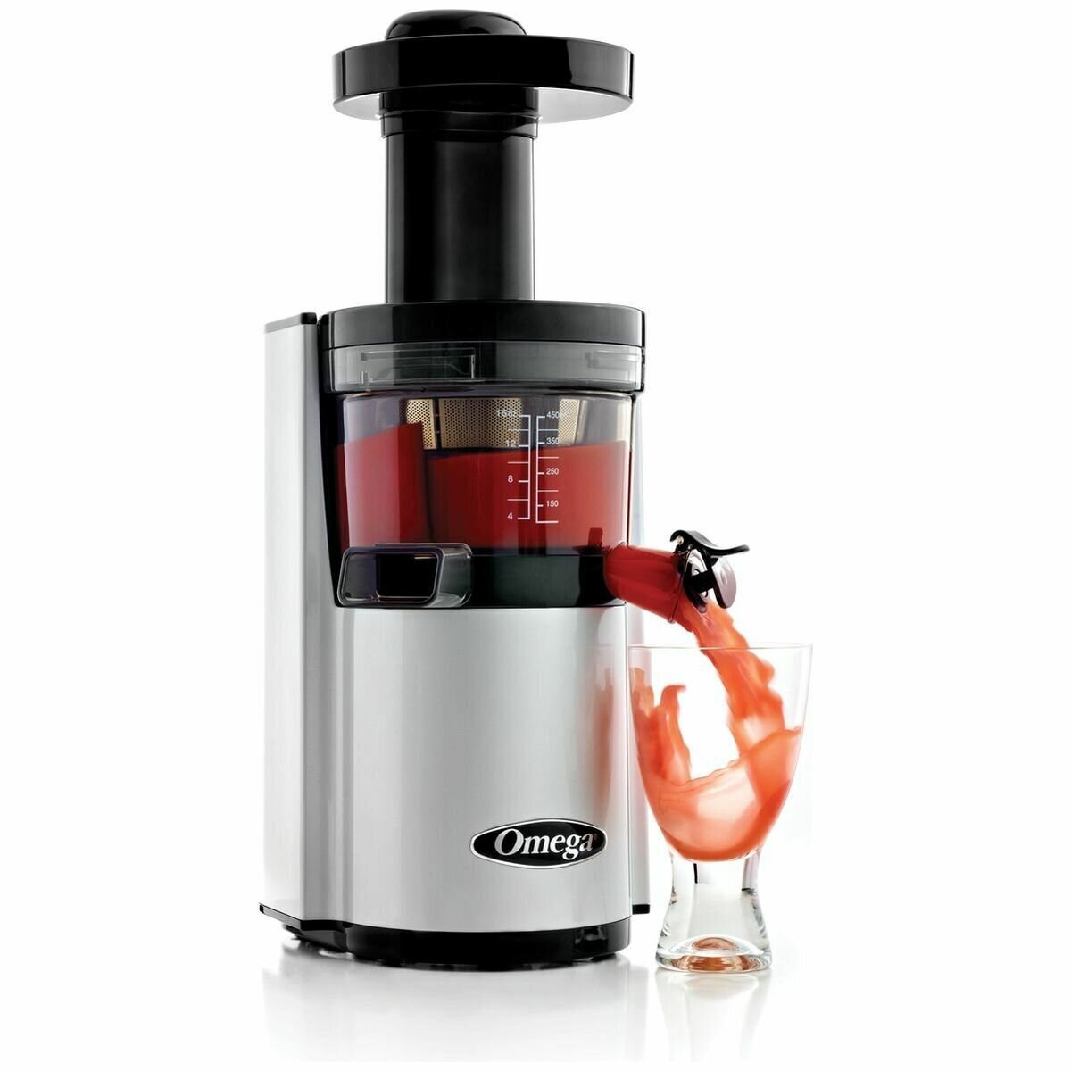 Omega Juicers Vertical Round Low Speed Juicer VSJ843RS hero image