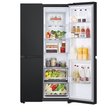 LG 655L Side by Side Fridge Matte Black GS-B600MBL hero image