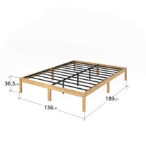 Zinus Moiz Double Bamboo Wooden Bed Base AU-FBMMB2ZC-12D hero image
