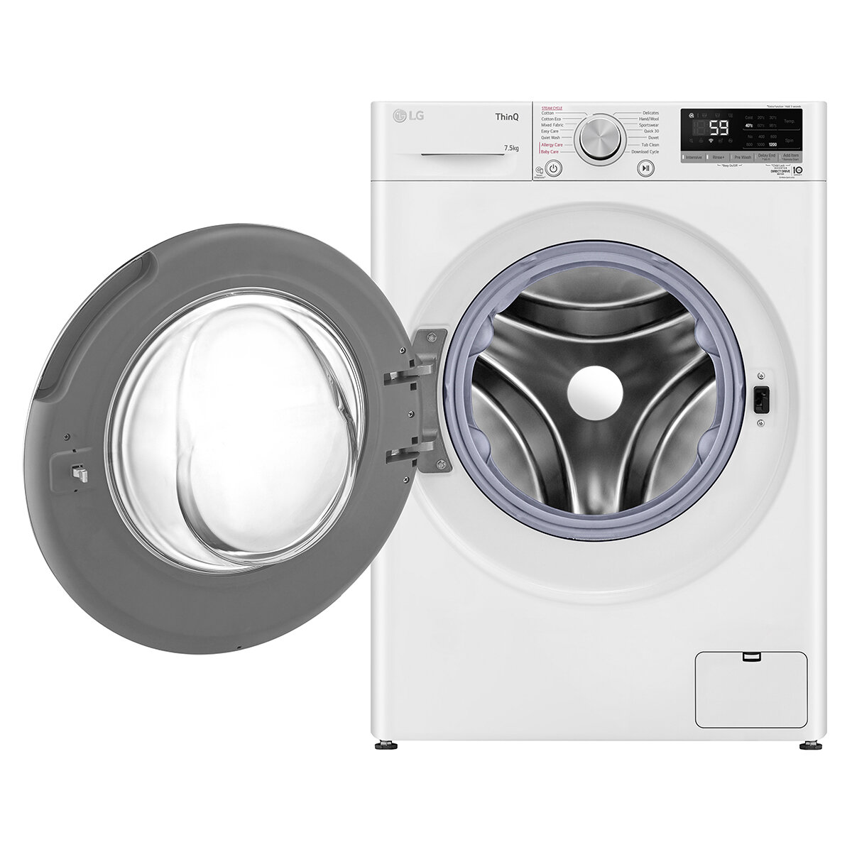 Lg series 5 7.5 kg front load hotsell washing machine