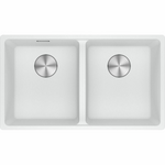Franke Maris 350mm Double Bowl Topmount Sink With Drainer - Polar White MRG620-3535PWFPC hero image