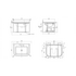 Turner Hastings Evara 75x53 Wall Hung Vanity with Real Marble Top and Ceramic Undercounter Basin Aegean Blue 1TH EV752-AB-1TH image NaN