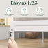Zinus Kai King Single Metal and Bamboo Bed Frame White AU-FBOBH3ZC-35B image NaN