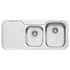 Oliveri Petite 1 & 3/4 Double Bowl Sink with Left Hand Drainer PE312NTH image NaN