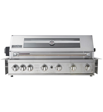 Smart Six Burner Built-In BBQ with Rotisserie and Rear Infrared Burner ...