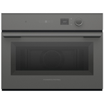 Fisher & Paykel 60cm Series 7 Minimal Compact Combi-Microwave Oven- Grey Glass OM60NMLG1 hero image