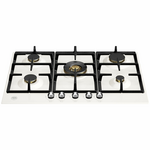 Bertazzoni 75cm Heritage Series Natural Gas Cooktop with Central Wok Burner P755CHERAX hero image