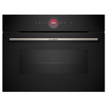 Bosch Series 8 Built-In Black Compact Oven with Microwave Function CMG7241B1A hero image