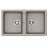 Abey Schock Typos N200 Double Bowl Sink with No Taphole - Concrete TN200C-NTH image NaN