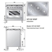 ILVE NTI90WMP/N 90cm Freestanding Electric Oven/Stove hero image