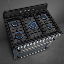 Smeg 90cm Victoria Dual Fuel Cooker Slate Grey TRA90SG2 hero image