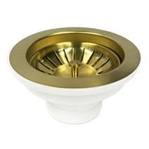 Turner Hastings Novi 60 Butler Sink Pack with Brushed Brass Ludlow Pull Out Mixer Tap and Accessories PKG025 hero image