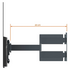 Vogel's THIN546 Extra Thin Full Motion TV Wall Mount For 40 to 65 Inch OLED TVs image NaN