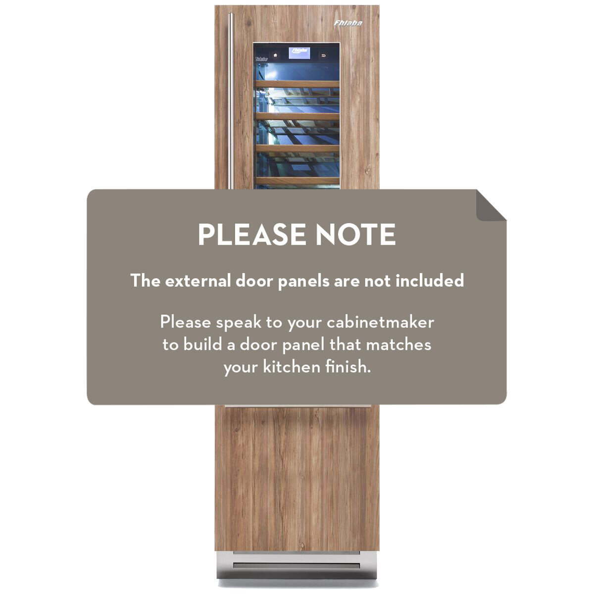 Fhiaba 600mm Integrated Wine Cabinet Trimode with Ice Maker - Right Hinge S5990TWT6 hero image