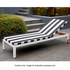 Reddie Sunlounger Cushoin Black and White SLSZC200X70X5F12 image NaN