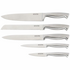 Stanley Rogers Modern Steel Metallic Mocha 6 Piece Knife Block Set 41418 image NaN