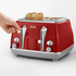 DeLonghi Icona Capitals Four Slice Toaster Red CTOC4003R image NaN
