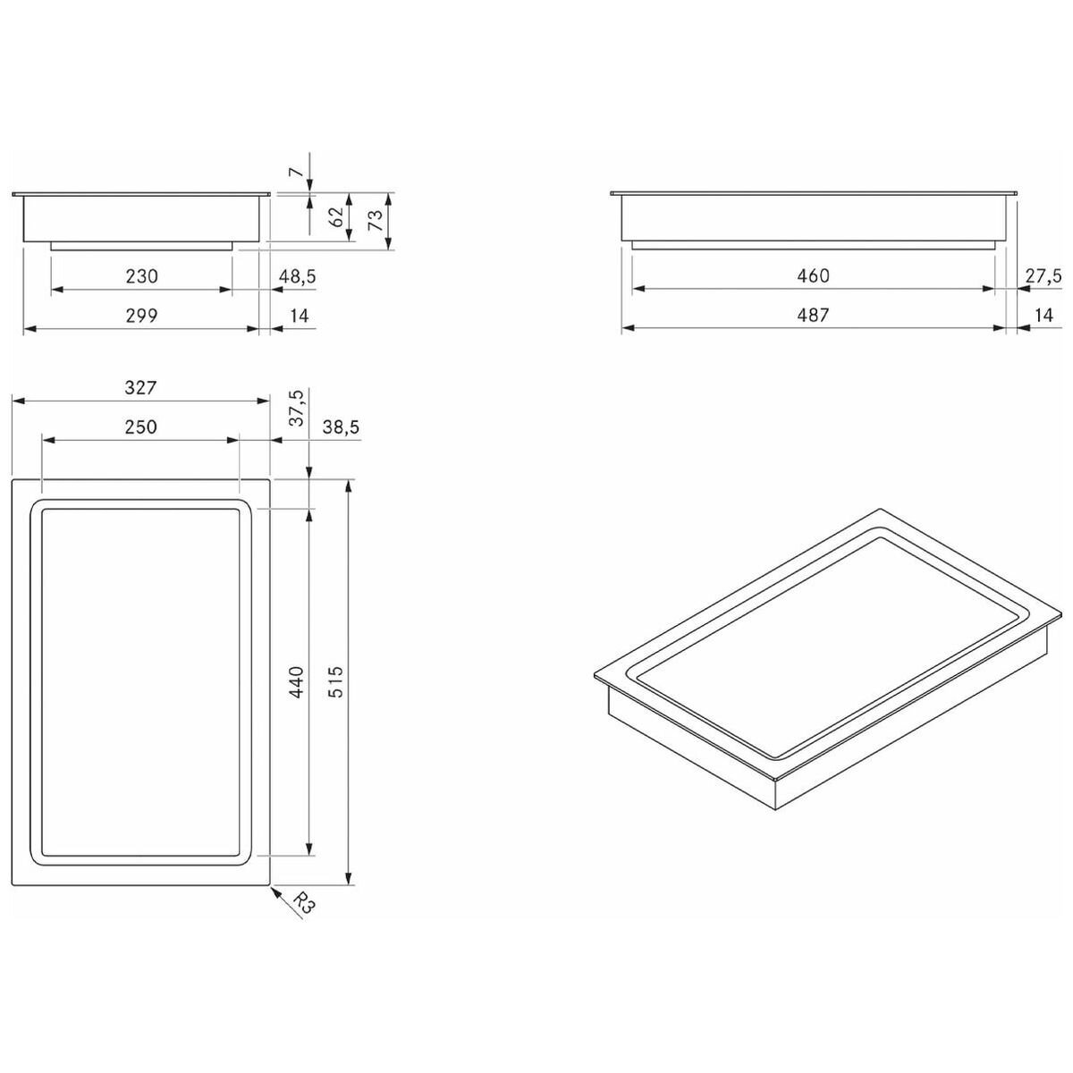 Bora Classic 2.0 Surface Induction & Tepan Module Cooktop With Integrated Rangehood CKA2FIT hero image