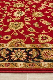 Rug Culture Sydney Small Red, Black Rug 150X80CM - SYD-1-RB-150X80 hero image