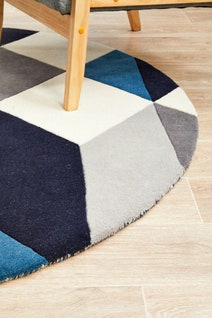 Rug Culture Matrix Small Steel Rug 150X150CM - MTX-904-STE-150X150 hero image