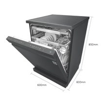 LG 60cm QuadWash Freestanding Dishwasher with Auto Door Opening Matte Black XD3A15MB hero image